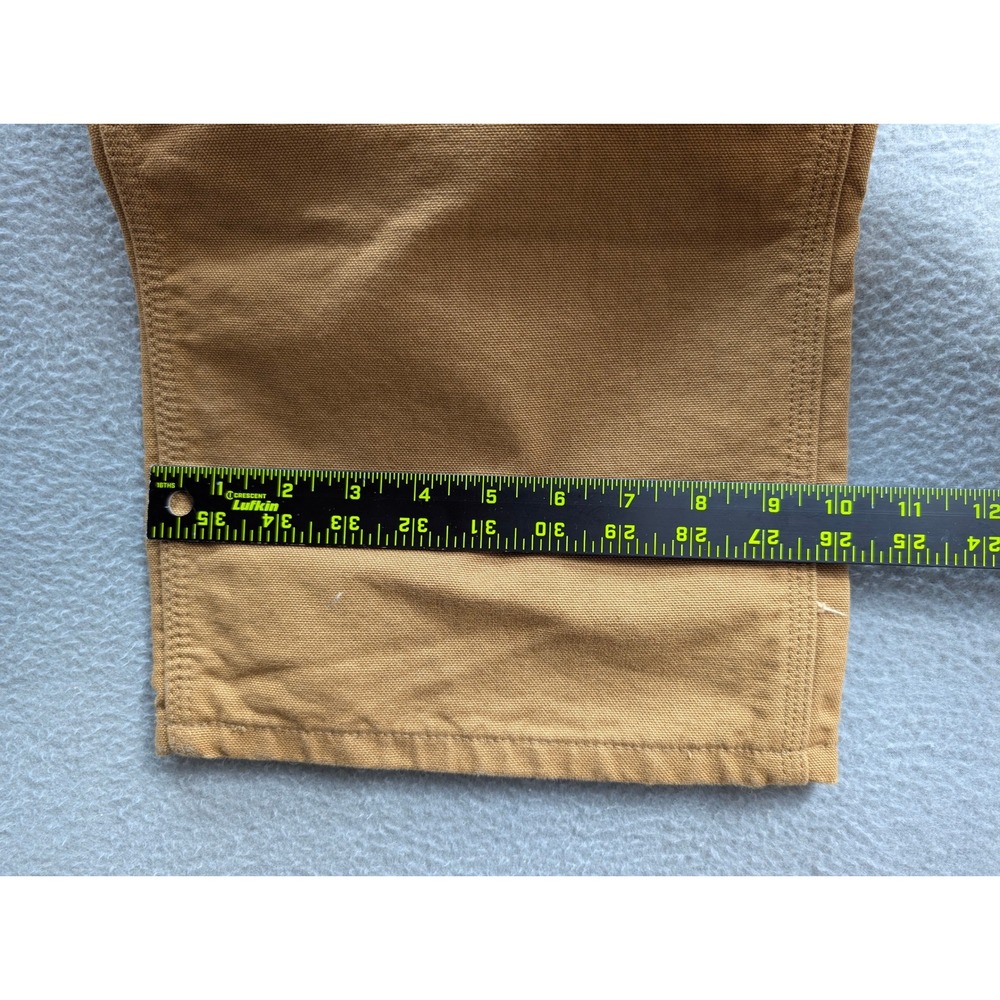 Carhartt‎ Loose Fit Washed Duck Flannel Lined Utility Work Pants 40x34 Brown NWT - Picture 9 of 13